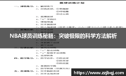 NBA球员训练秘籍：突破极限的科学方法解析